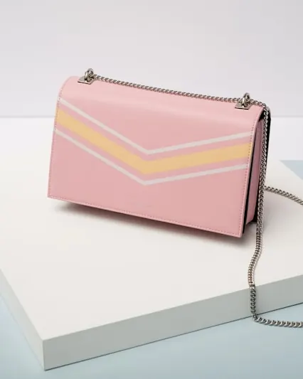 Colour-Block Chain Bag