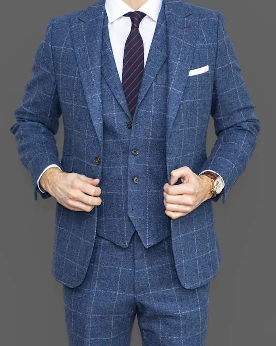 Check Three-Piece Suit